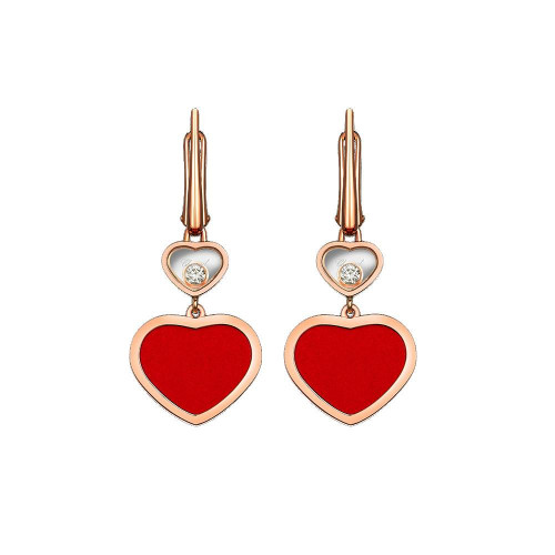 Earrings Chopard Happy Hearts
