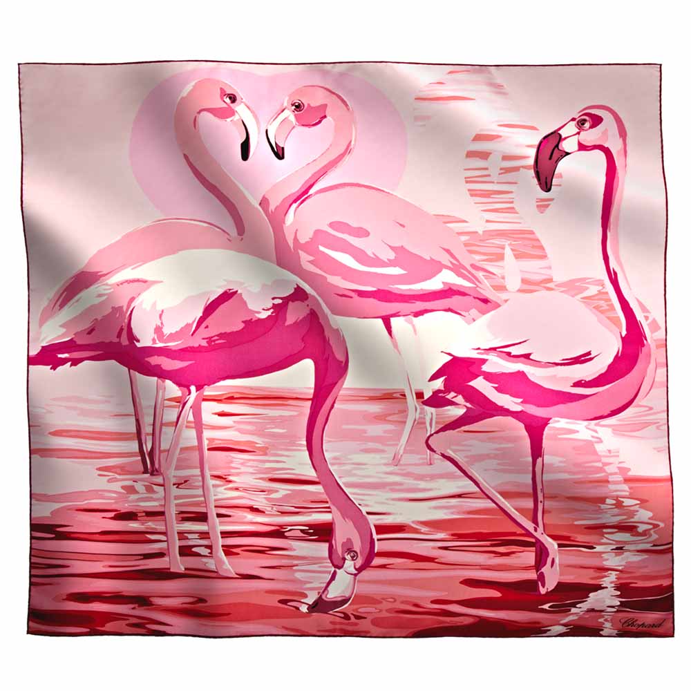 Scarf Chopard Flamingo