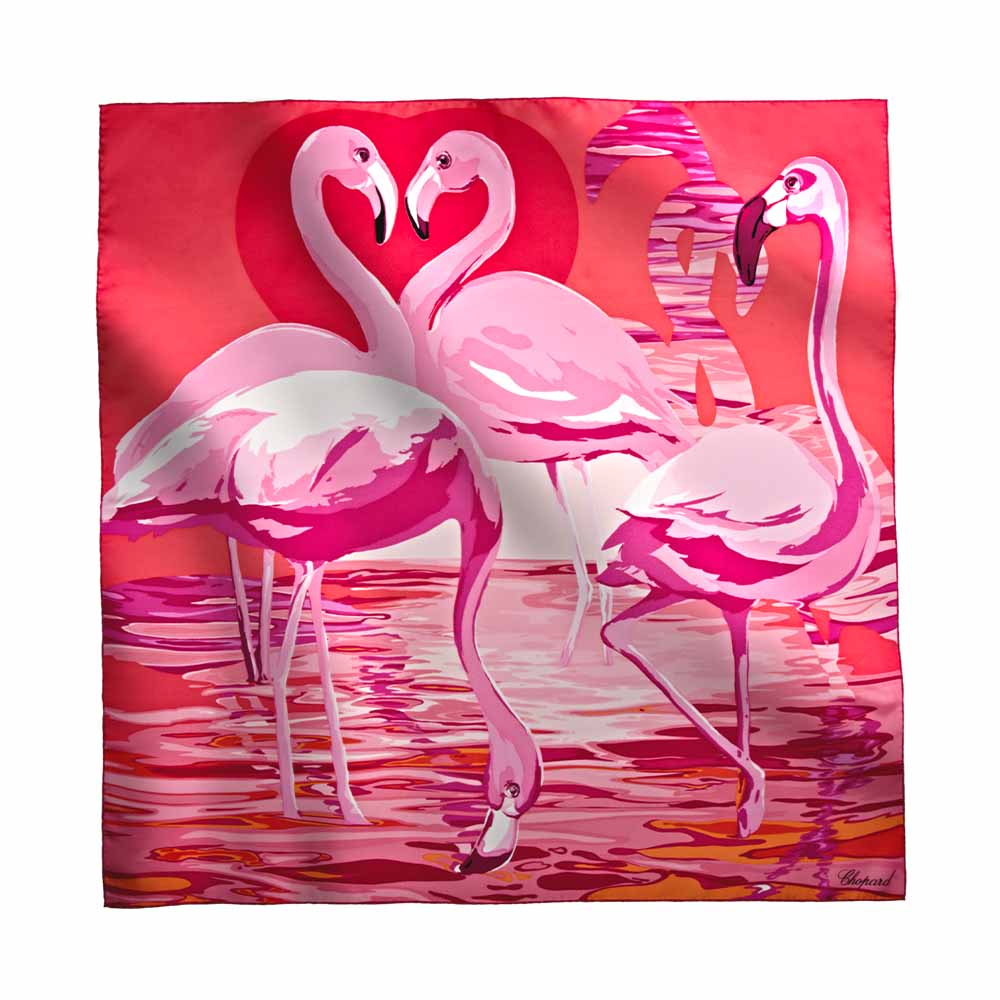 Scarf Chopard Flamingo