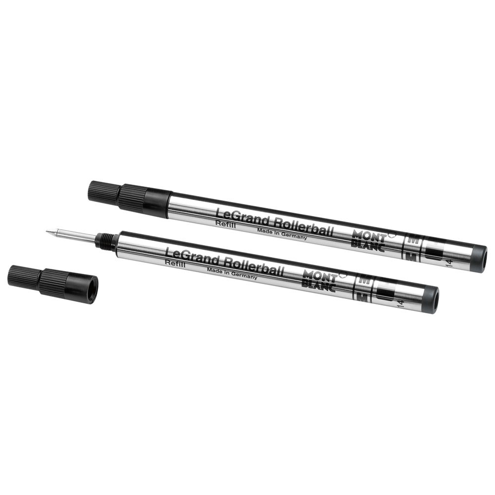 2 Kodoliņi (M) Montblanc pildspalvai rolleris LeGrand, Mystery Black