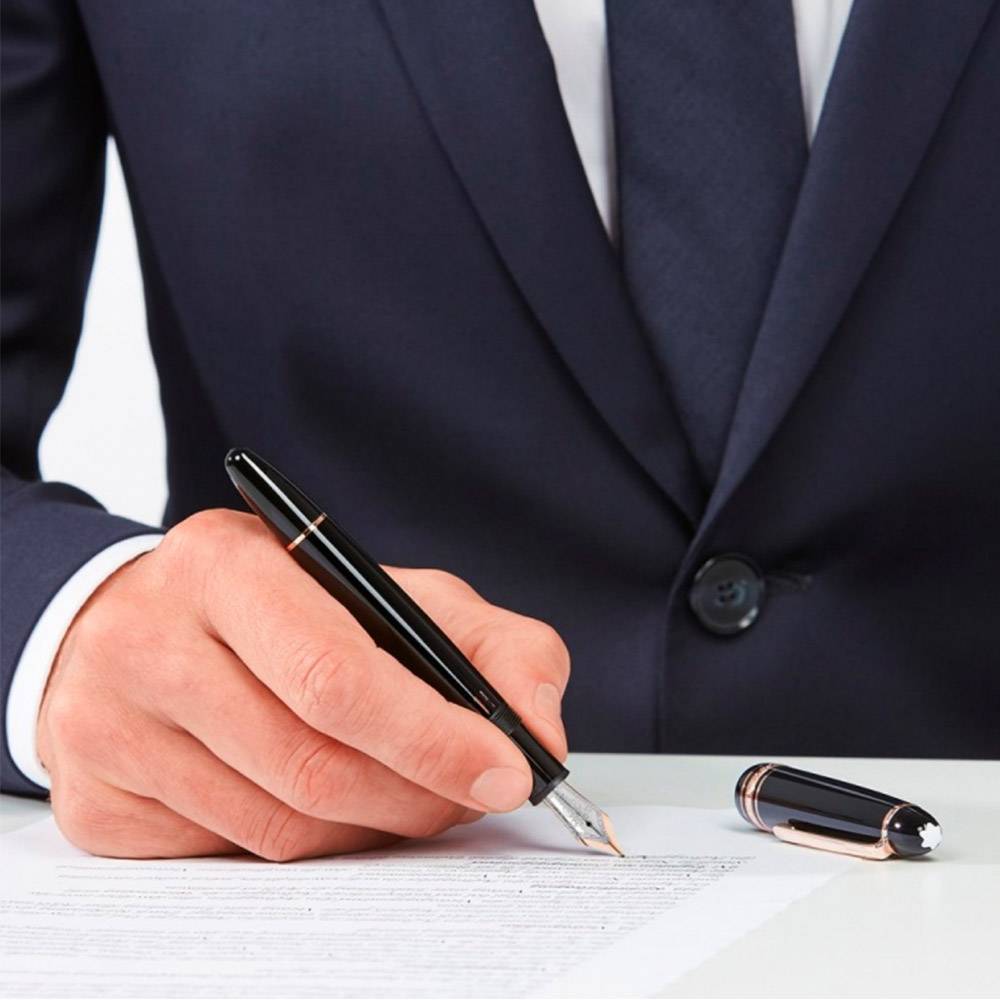 Fountain pen Montblanc Meisterstück Red Gold-Coated, Size M