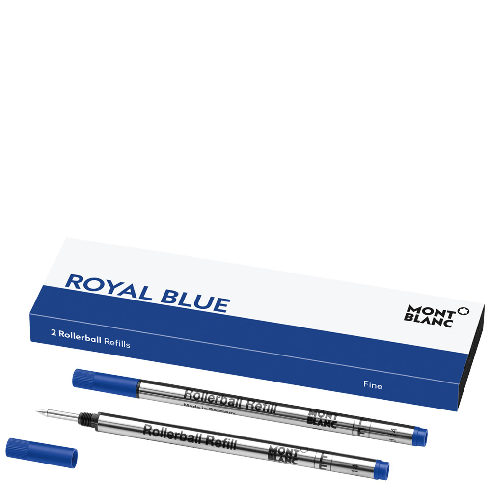 2 Rollerball Refills (F) Montblanc, Royal Blue