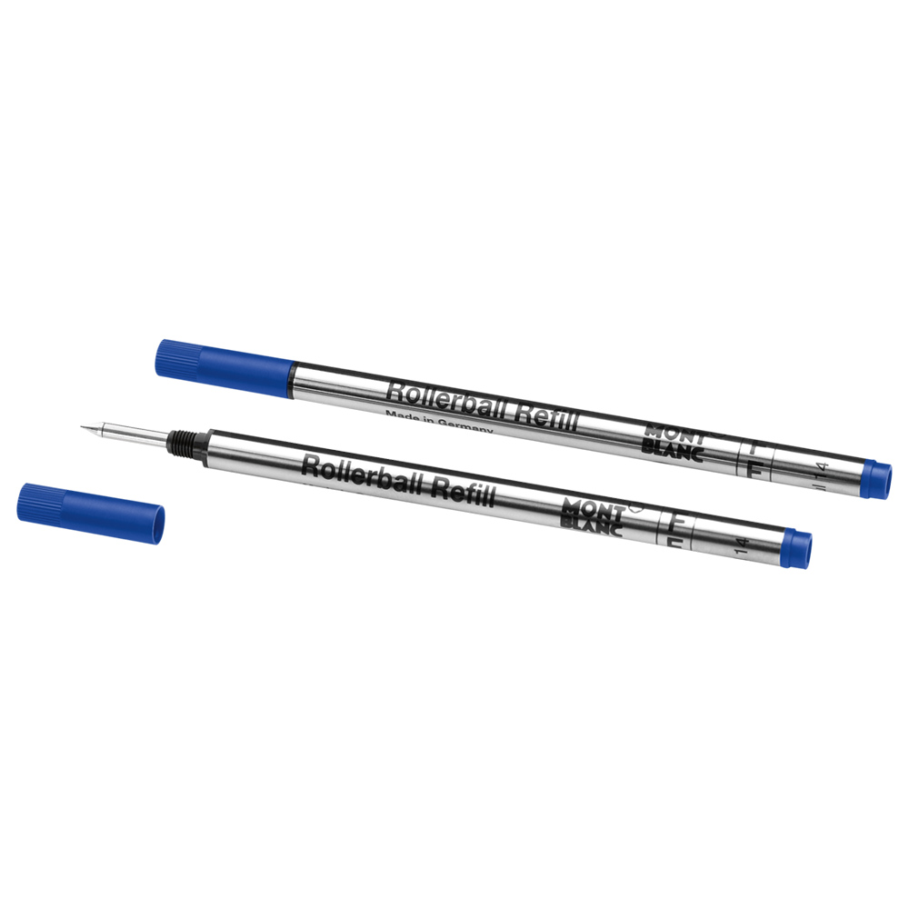 2 Rollerball Refills (F) Montblanc, Royal Blue