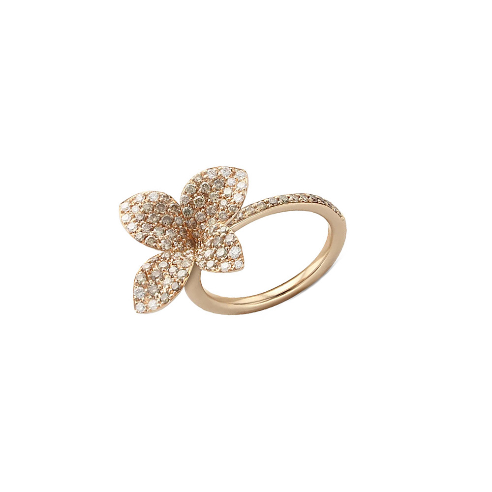 Pasquale Bruni Petit Garden Rose Gold and Diamond Flower Bracelet