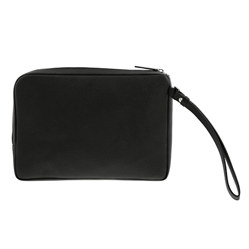 BLACK GRAINED NEO CAPSULE POUCH – Luxury leather goods