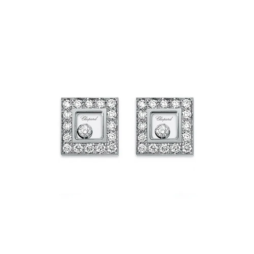 Серьги Chopard Happy Diamonds Icons Square