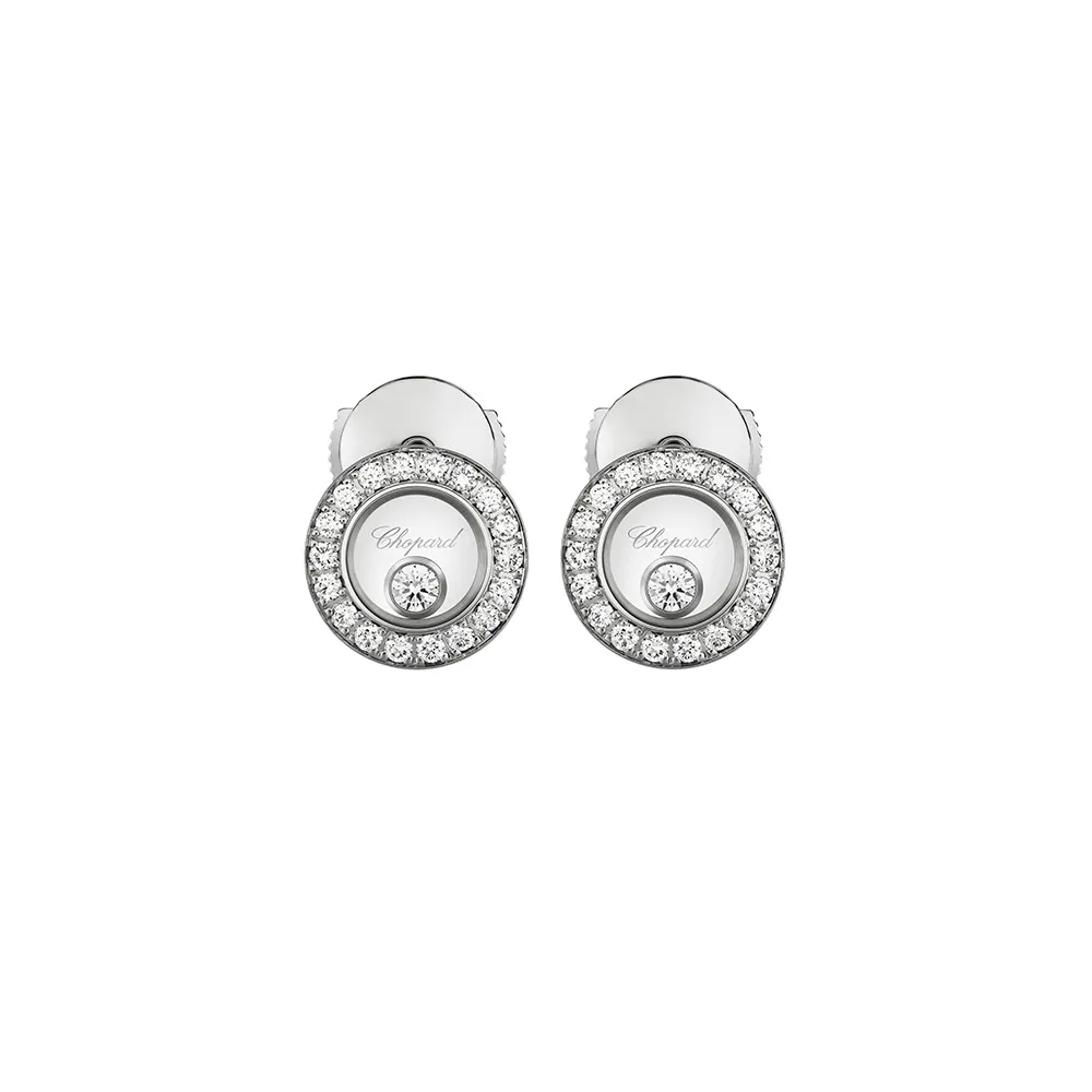 Серьги Chopard Happy Diamonds Icons Round