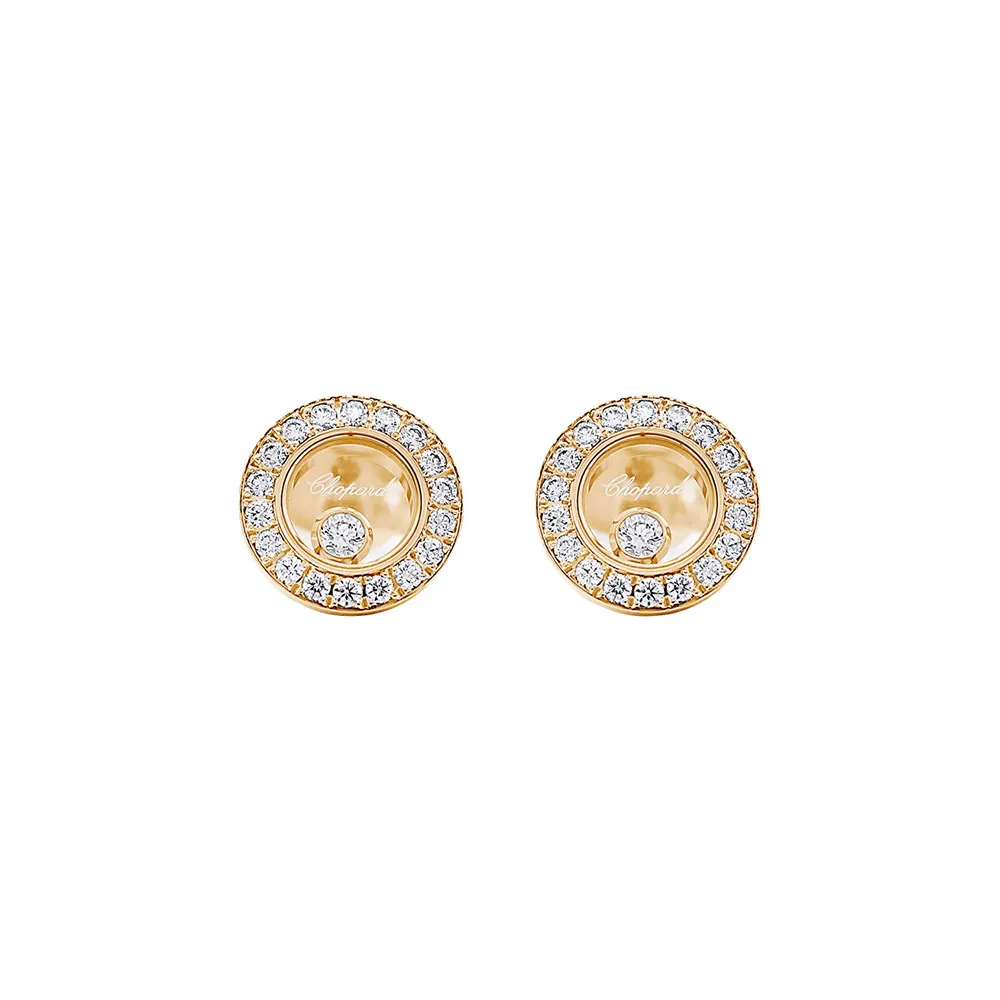Серьги Chopard Happy Diamonds Icons Round
