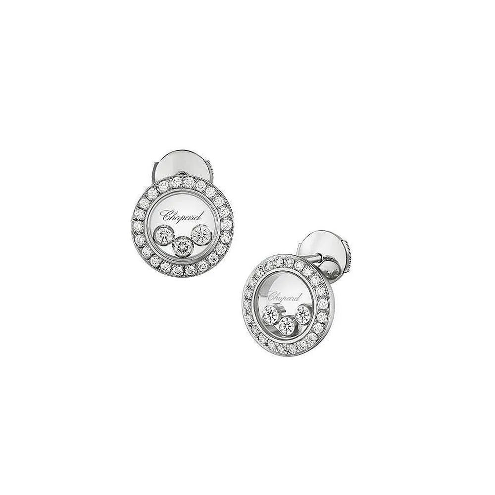 Серьги Chopard Happy Diamonds Icons Round