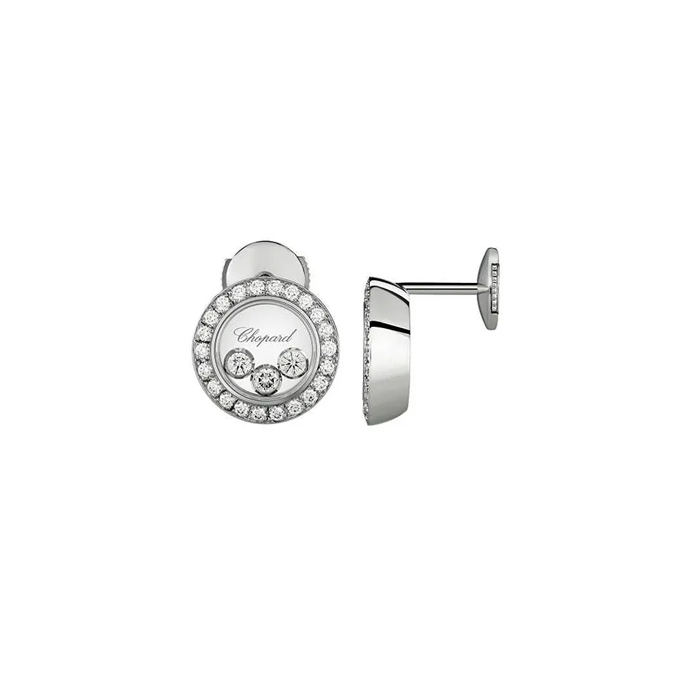 Серьги Chopard Happy Diamonds Icons Round
