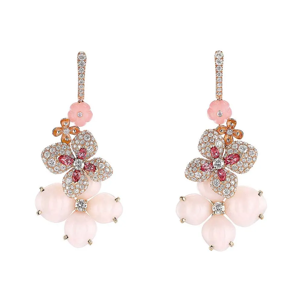 Earrings Chaumet Hortensia with diamonds