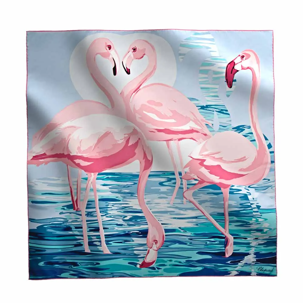 Scarf Chopard Flamingo
